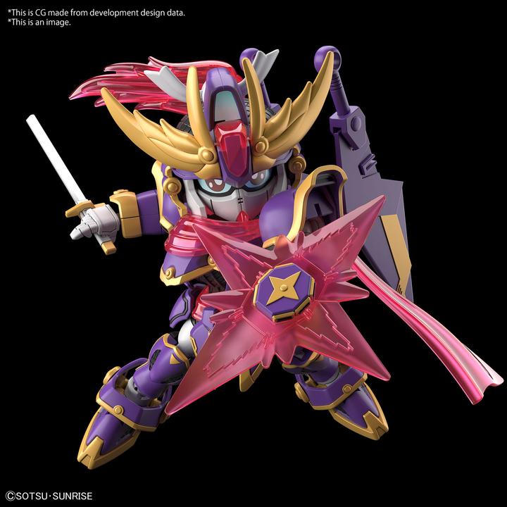 Actual product image Bandai GUNDAM - SD Gundam Cross Silhouette F-Kunoichi Kai - Model Kit