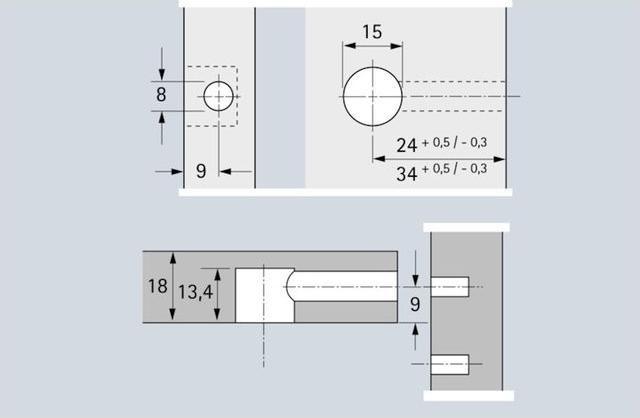 Image du produit Hettich Ferrement d'assemblage 15/19 a (Raccord de connexion, 1 pcs)