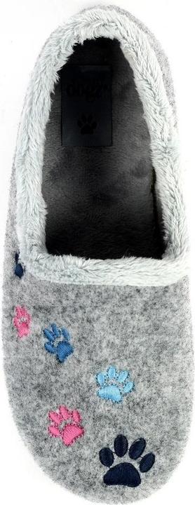 Actual product image Lazy Dogz Womens/Ladies Charley Paw Print Slippers (38)