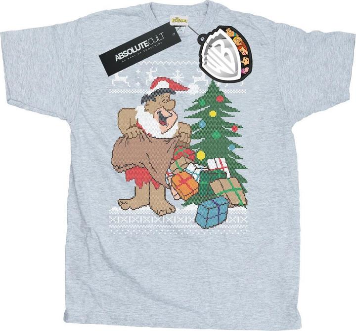 The Flintstones Christmas Fair Isle TShirt (XXL)