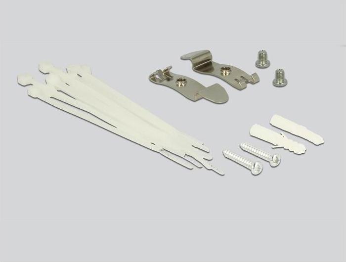 Image du produit Delock Panneau de brassage de bureau 12 ports, kit de rail DIN