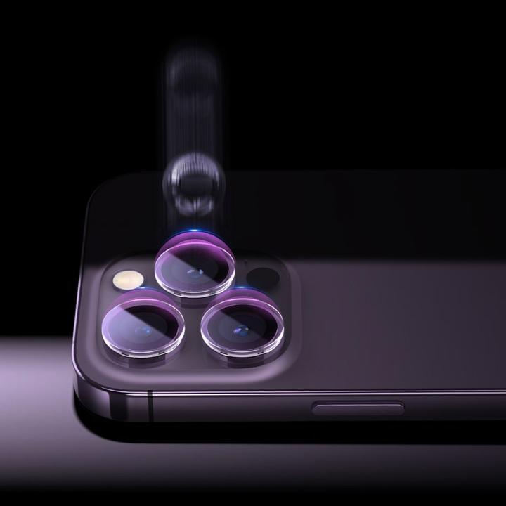 Actual product image Baseus Lens Protector Glare Repelling Corning for iPhone 14 Pro/14 Pro Max (80 Piece, Apple iPhone 14 Pro)
