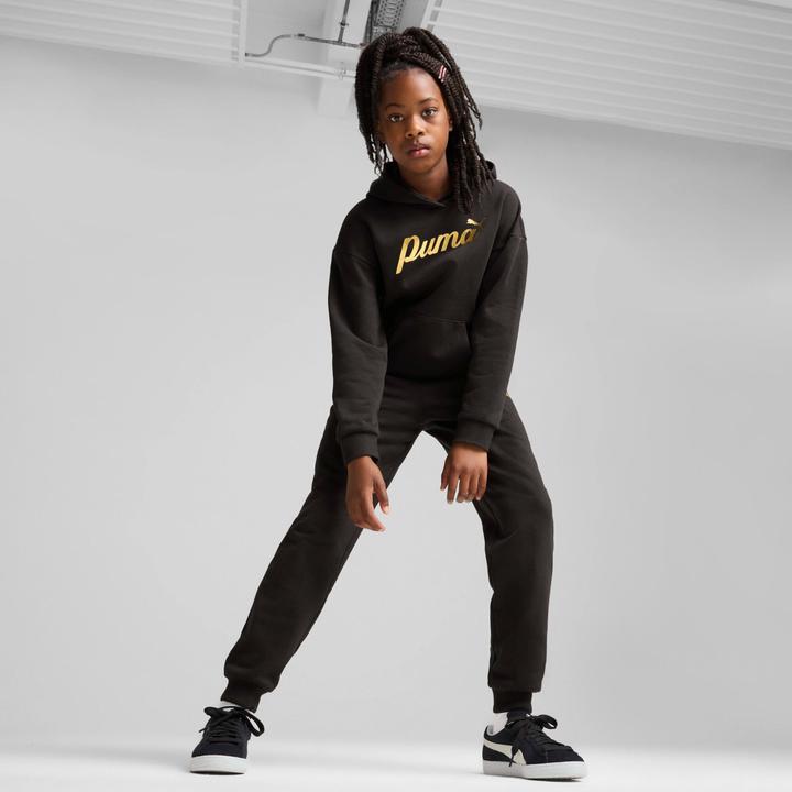 Actual product image Puma ESS+ SCRIPT Metallic Pants FL G (140)