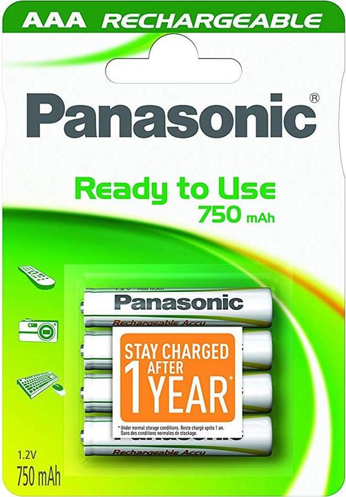 Productafbeelding Panasonic Rechargeable (4 Pcs., AAA, 750 mAh)