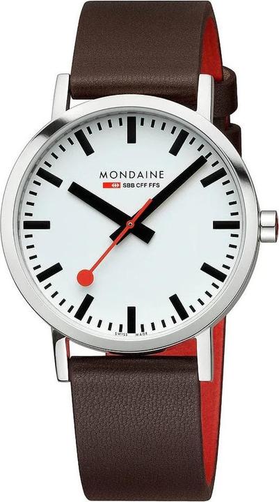 Mondaine Classic - Vegan poliert (Analoguhr, Swiss Made, 40 mm)
