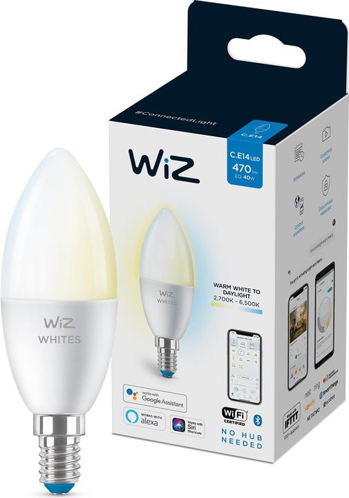 Produktbild WiZ Smart Bulb (E14, 4.80 W, 470 lm, 1 x, E)