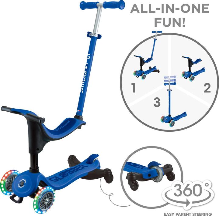 Globber / Dreirad GO UP Sporty s 360° Navy