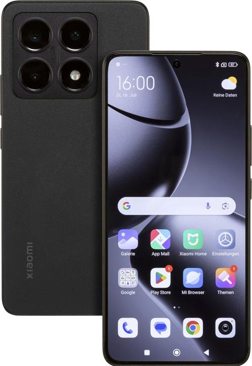 Actual product image Xiaomi 14T (256 GB, Titan Black, 6.60", Dual SIM, 50 Mpx, 5G)