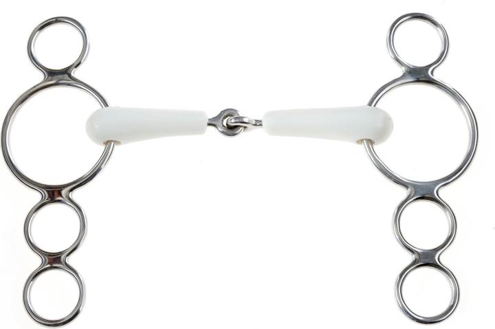 Actual product image Korsteel Horses Flexi single broken 3 ring snaffle
