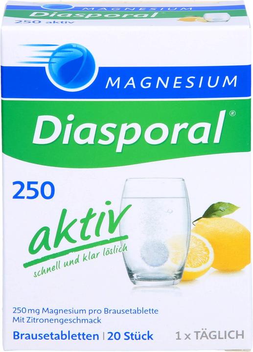 magnesium diasporal Magnesium-Diasporal 250 aktiv Brausetabletten, 20 St. Tabletten (20 Stück, Brausetablette)