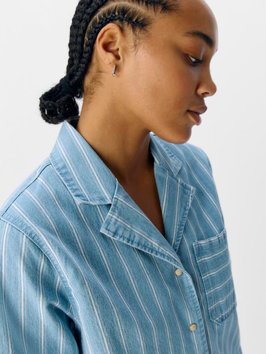 Produktbild Object Streifen Jeanshemd (XS)