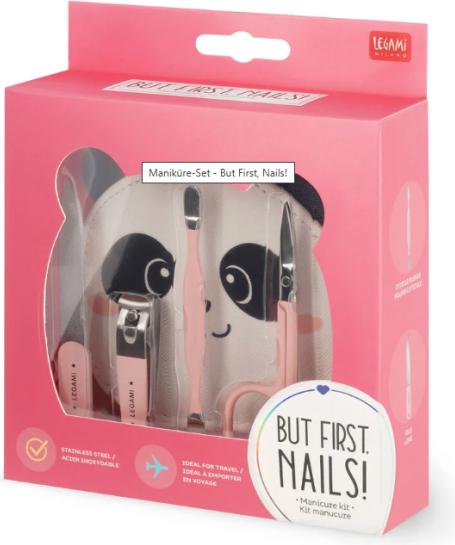 Produktbild Legami Maniküre-Set - But First, Nails! Panda