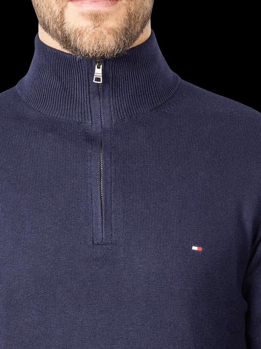 Immagine prodotto Tommy Hilfiger Pima CTN Chashmere Pullover Zip Mock Desert S (3XL)