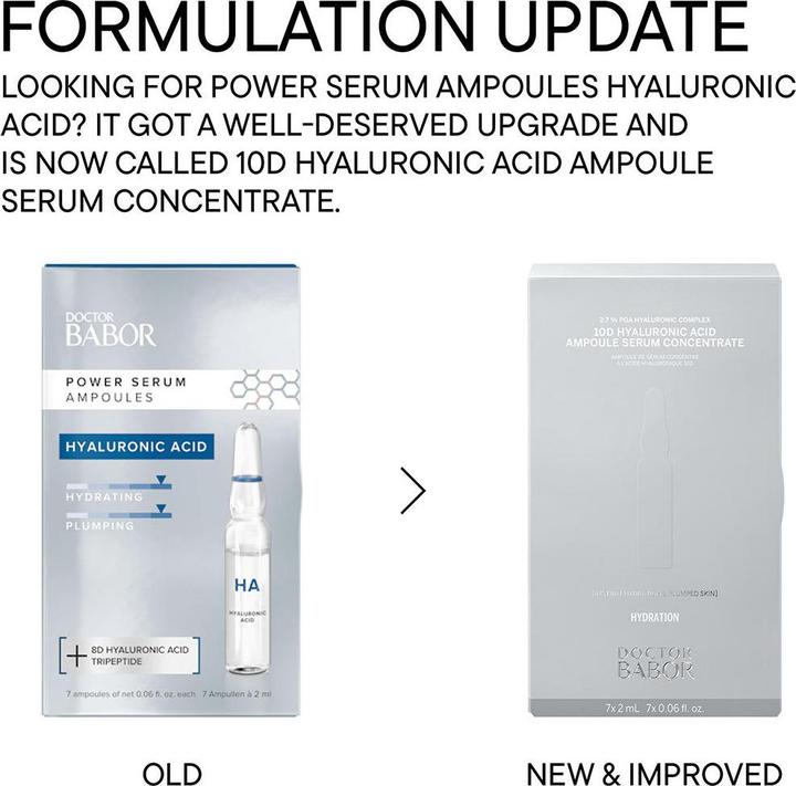 Actual product image Babor DOCTOR - 10d Hyaluronic AcID Ampoule Serum Concentrate (14 ml)