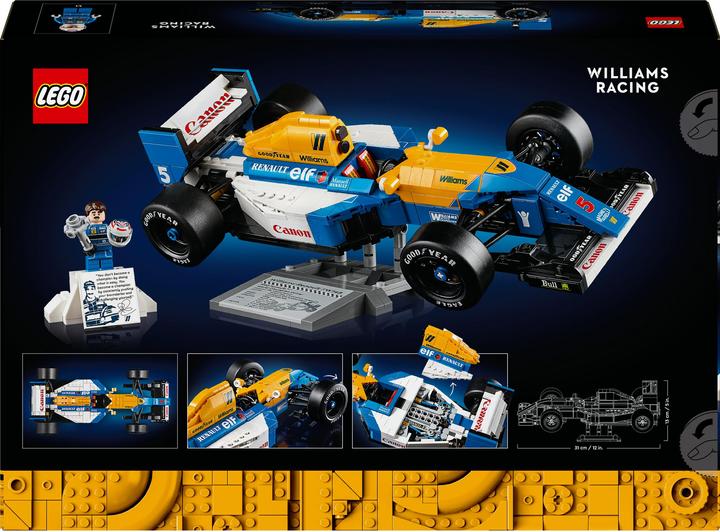 Immagine prodotto LEGO Williams Racing FW14B mit Nigel Mansell (10353, LEGO Icons)