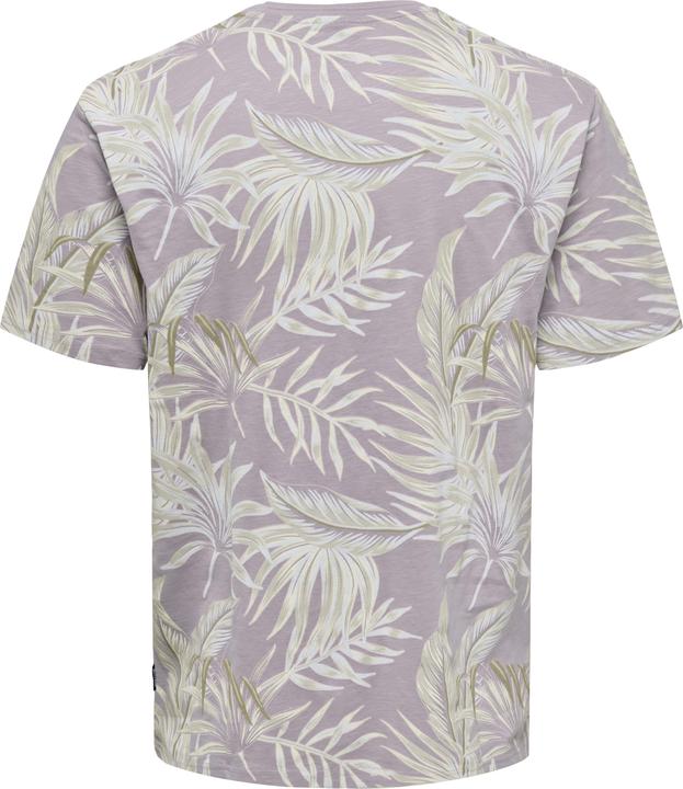 Actual product image Only & Sons Onskash Reg Leaf Aop Ss Tee (S)