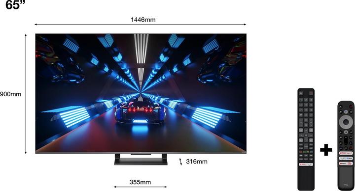 Actual product image TCL 65C735 (65", C735, QLED, 4K, 2022)
