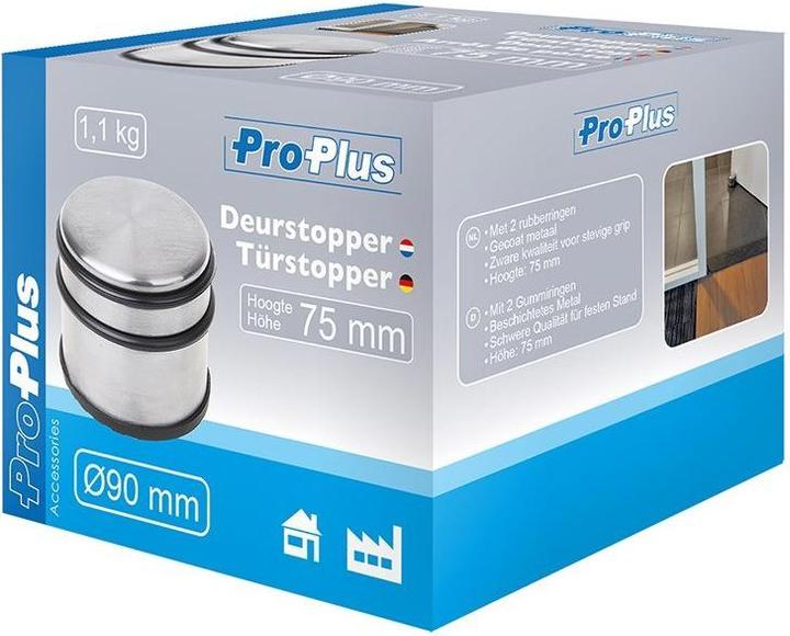 Produktbild ProPlus Türstopper Ø90mm Edelstahl (1 Stück)