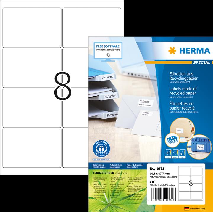 Produktbild HERMA Recycling Etiketten A4