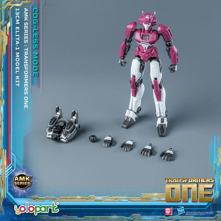 Actual product image Yolopark Transformers 8 AMK Mini Series Plastic Model Kit Elita-1 13 cm