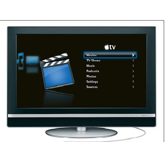 Produktbild Apple TV, Media Stream Box mit HDMI Ausgang, 160GB, Wireless (160 GB, Mac OS X 10.3 (Panther))