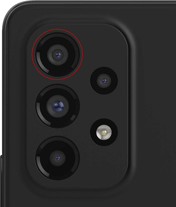 Actual product image Samsung GH64-08766A Ultra wide-angle camera lens (Galaxy A33 5G)