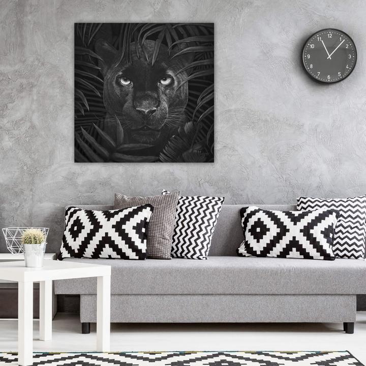 Produktbild Trenddeko Panther in jungle (50 x 50 cm)