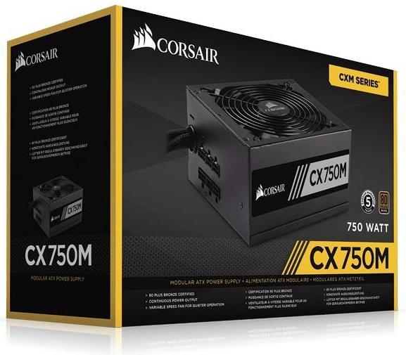 Image du produit Corsair Cx750m (750 W)