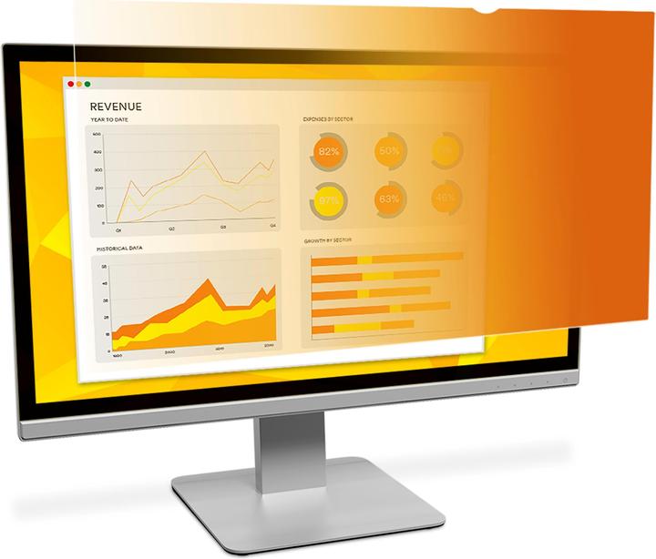 Produktbild 3M Blickschutzfilter Gold für 48,30cm (19") Breitbild-Monitor (16:10) (19", 16 : 9)