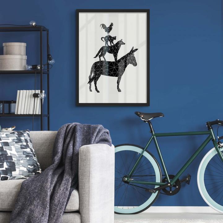 Produktbild Trenddeko Geometric Bremer Stadtmusikanten (40 x 50 cm)
