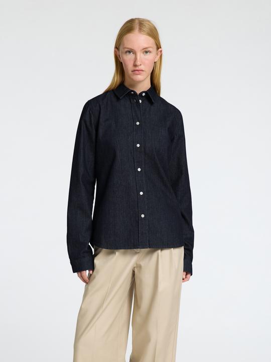 Produktbild Selected Femme Körperbetontes Langarm Jeanshemd (38)