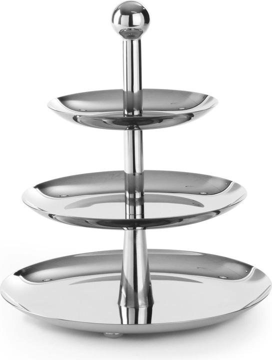 Produktbild Hendi Etagere Edelstahl + 3 Schalen 16,6-22-26,8 cm H.