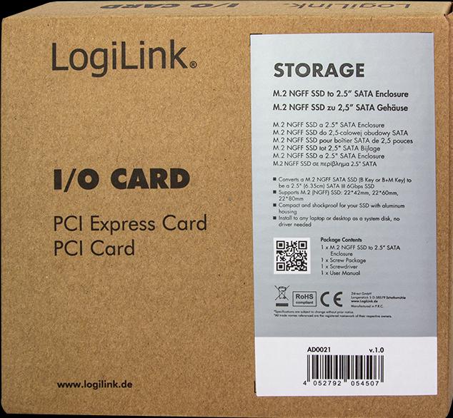 Productafbeelding LogiLink AD0021 (M.2 2230)