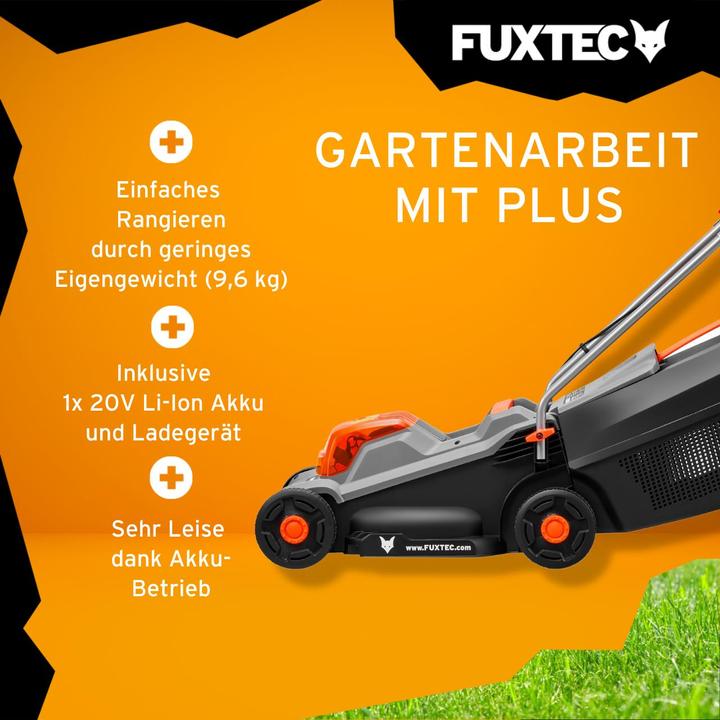 Produktbild Fuxtec 20V Akku Rasenmäher FX-E1RM20ECO-SET (Akkubetrieb)
