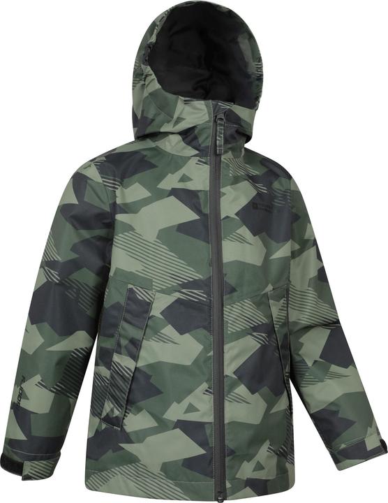 Actual product image Mountain Warehouse Childrens/Kids Ravine Printed Lightweight Waterproof Jacket (146, 152)