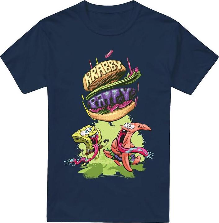 Spongebob Squarepants Krabby Patty From The Sky TShirt (S)