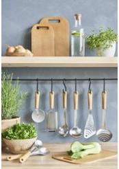 Actual product image Gastromax Spiral broom BIO, wood-coloured handle