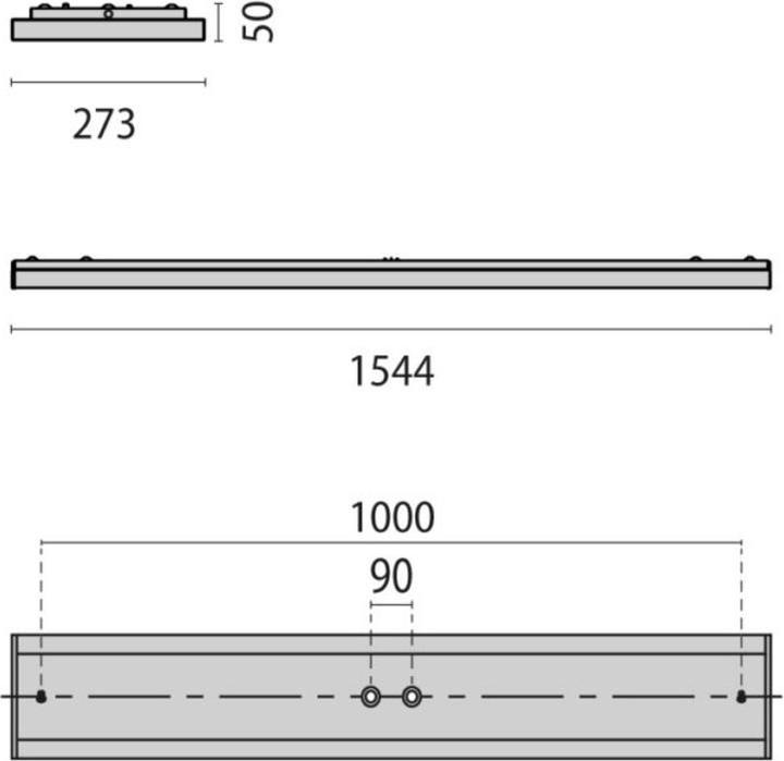 Produktbild PiL LEDAnbauleuchte prism 4000K 69W (7880 lm)