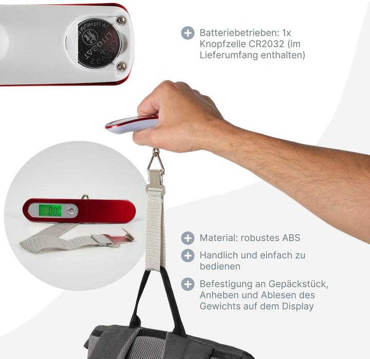 Produktbild Hermex Digitale Reisewaage (Kofferwaage)