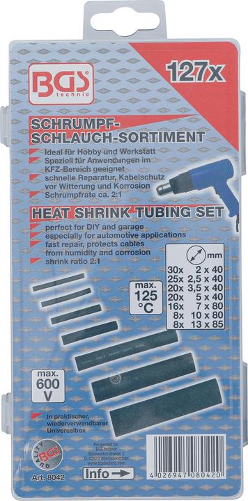 Produktbild BGS Schrumpfschlauch-Sortiment (127 x)