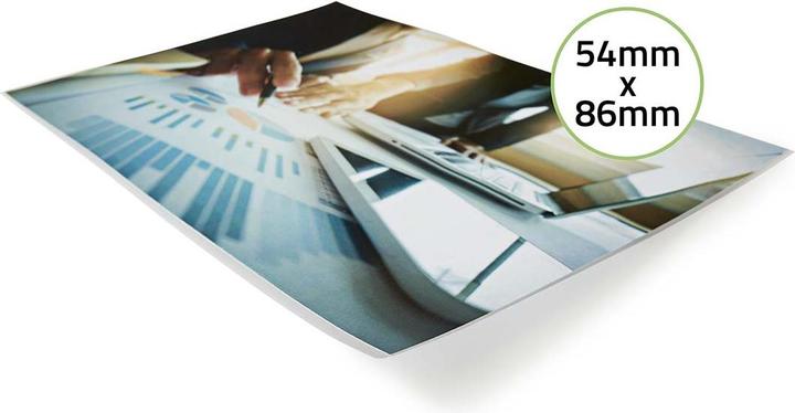 Image du produit Nedis Laminierfolie | 54x86mm | Dicke: 125 µm | verpackt zu: 100 Stück | PET | Transparent (100 pièce(s), 125 µm)