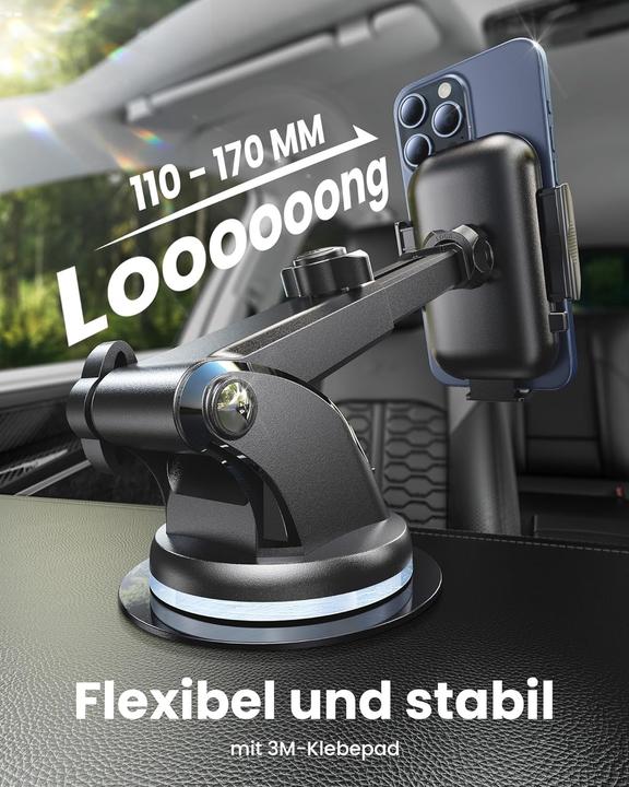 Produktbild Andobil 3 in 1 Auto Handyhalter Saugnapf & Lüftung