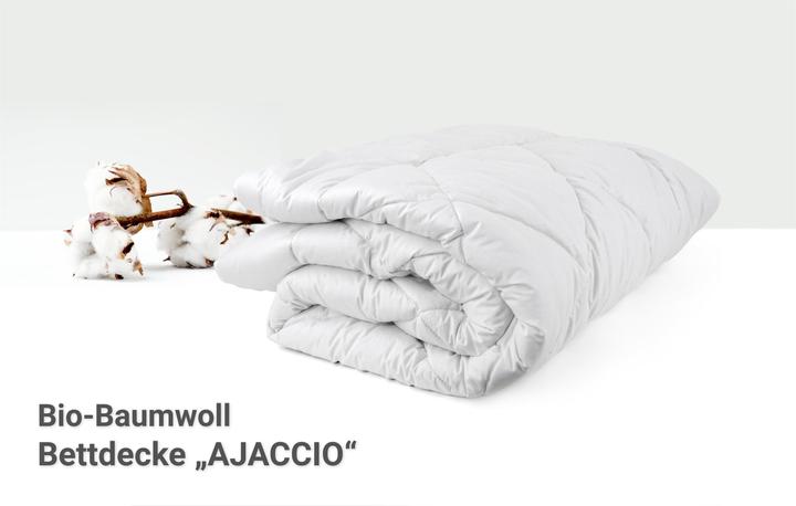 Produktbild Aspero Bio-Baumwoll-Bettdecke AJACCIO (1200 g, 155 x 220 cm)