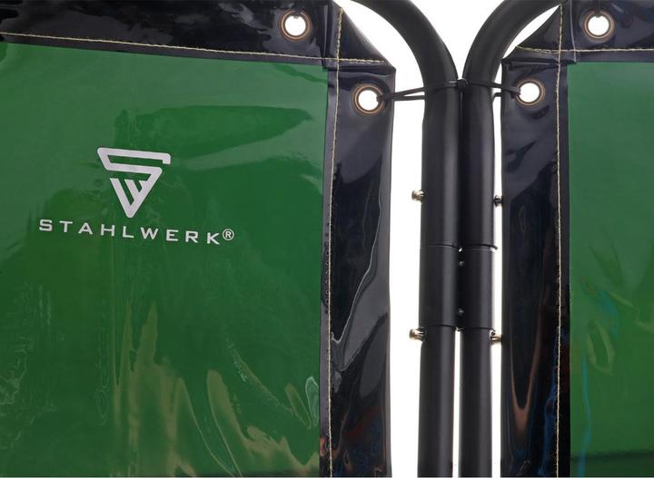 Actual product image Stahlwerk Welding protection wall UV-resistant welding protection curtain 2.4m x 1.8m