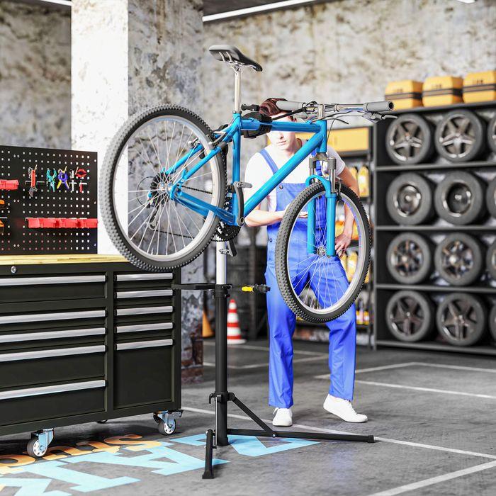 Produktbild Swisshandel24 Fahrrad-Reparatur-Ständer, Halter für Fahrräder zum und Reparieren, Schwarz
