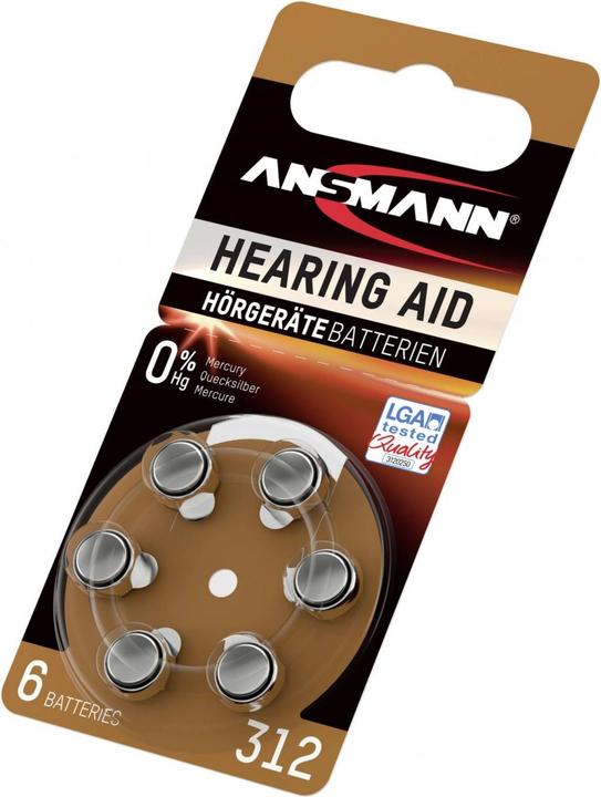 Actual product image Ansmann PR41/312 (6 pcs., A312, 280 mAh)