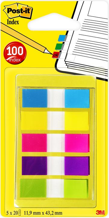 Post-it Indice Mini (12 x 43 mm)