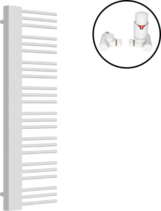 Image du produit Neu.Haus Radiateur sèche-serviettes avec kit de raccordement Kviteseid 146x45cm blanc (558 W)