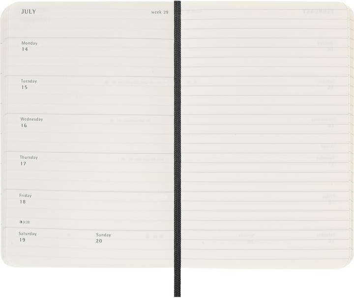 Productafbeelding Moleskine Weekkalender (Pocket, A6, Engels)