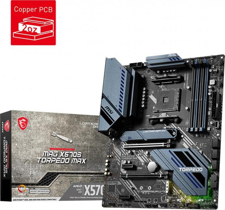 Image du produit MSI MAG X570S TORPEDO MAX (AM4, AMD X570, ATX)